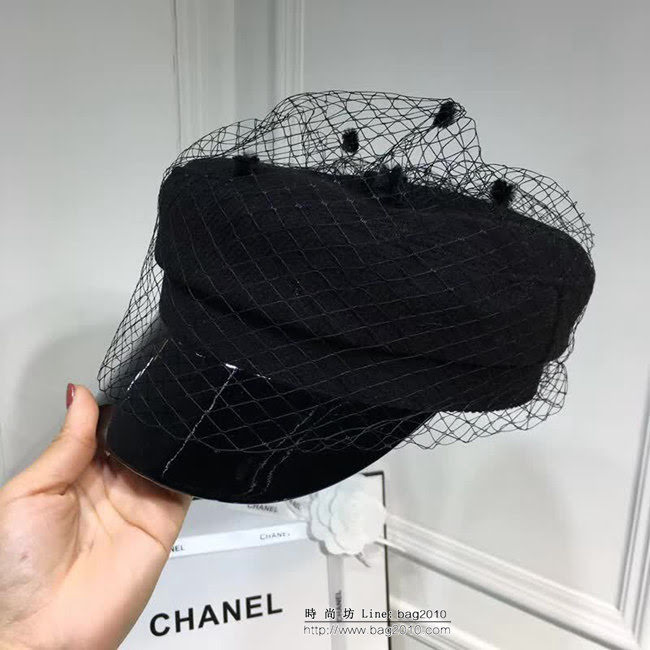 CHANEL香奈兒 2018專櫃新款 經典小香風原單鴨舌軍帽 LLWJ7594
